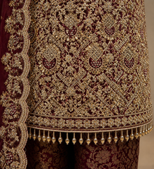 Embellished Shisha Silk 4 Piece Asian Occasionwear Suit