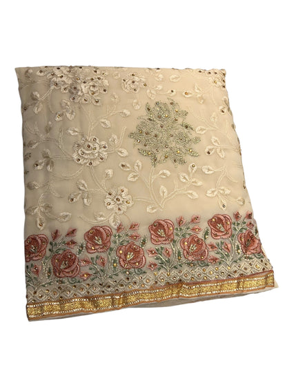 Embroidered georgettes 4pcs