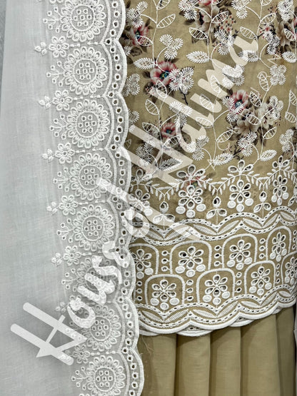 Chikankari cottons 3pcs