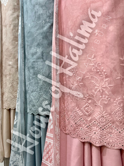 Embroidered cotton 3pcs