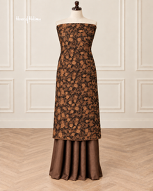 Velvet Plachi 2 Piece Suit with Silky Satin Trouser