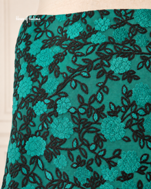 Velvet Plachi 2 Piece Suit with Silky Satin Trouser