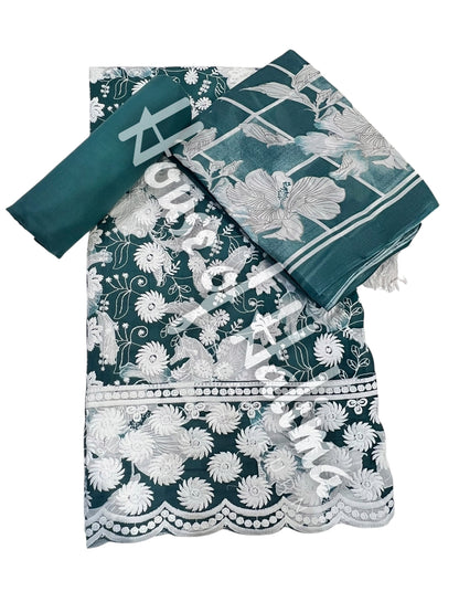 Embroidered cotton 3pcs