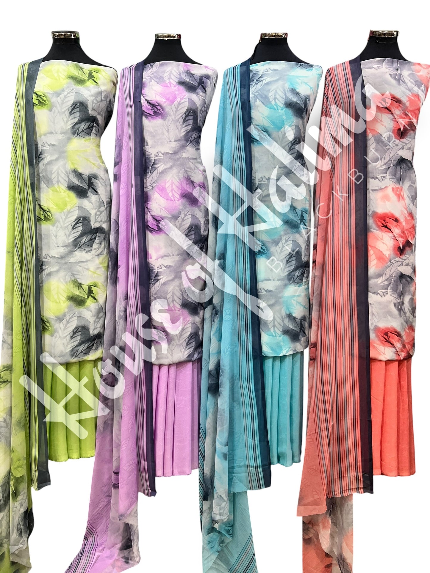 Premium quality french crepe print 3pcs