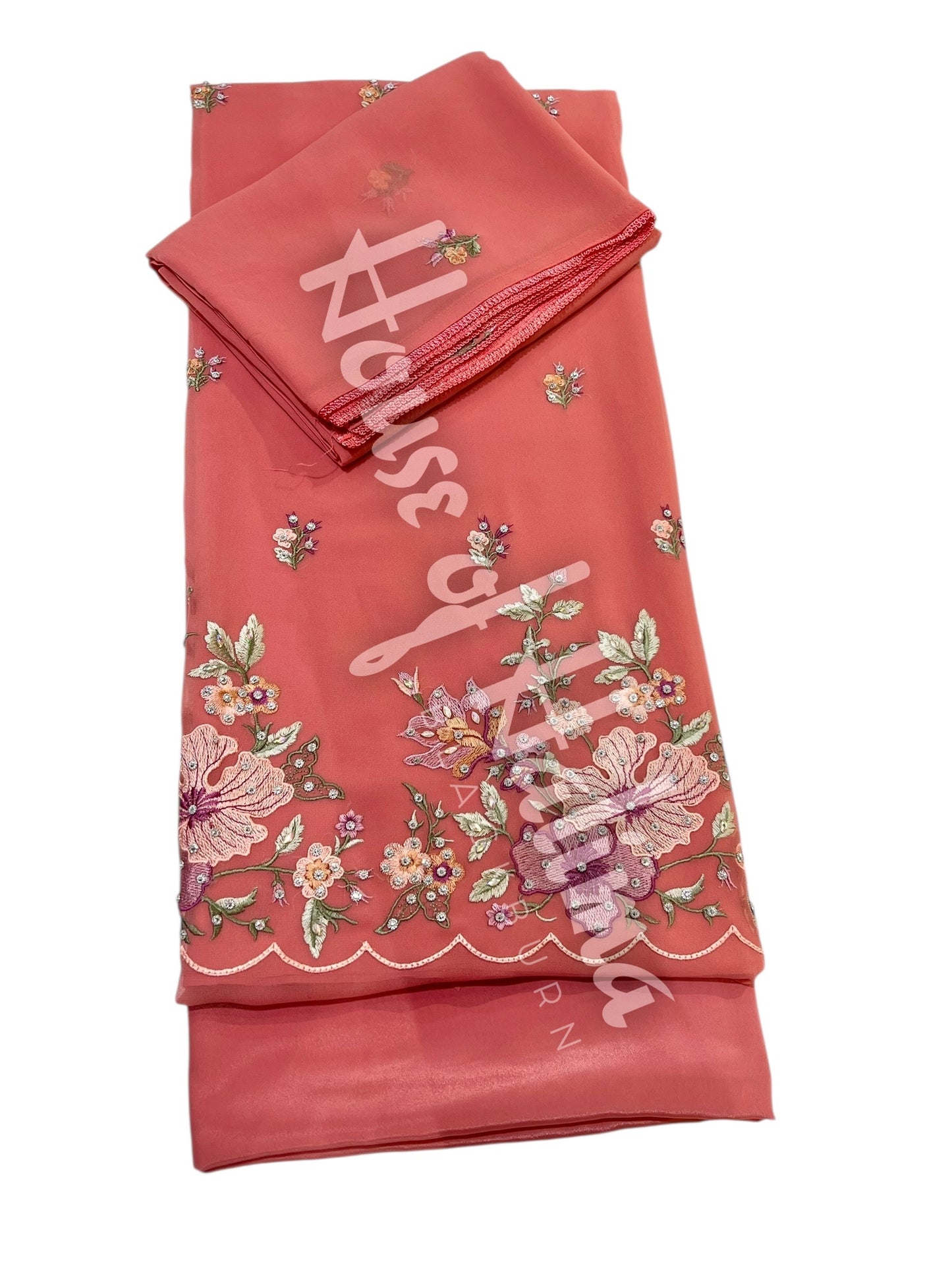 Embroidered georgettes 4pcs (9967)