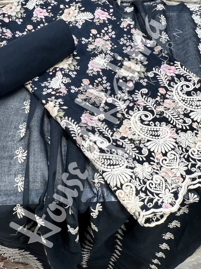 Embroidered cottons 3pcs