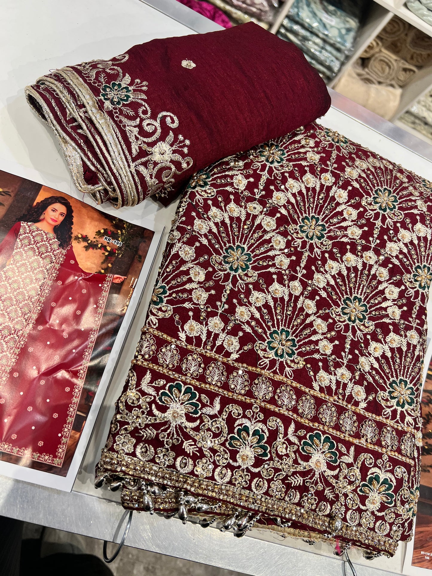 Partywear raw silk 4pcs