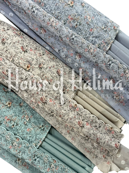 Digital print georgettes 4pcs
