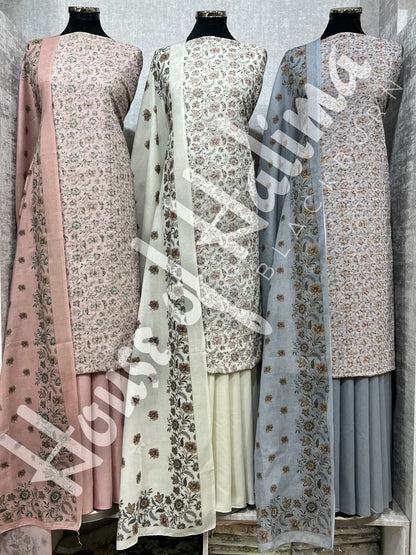 Chikankari cotton 3pcs