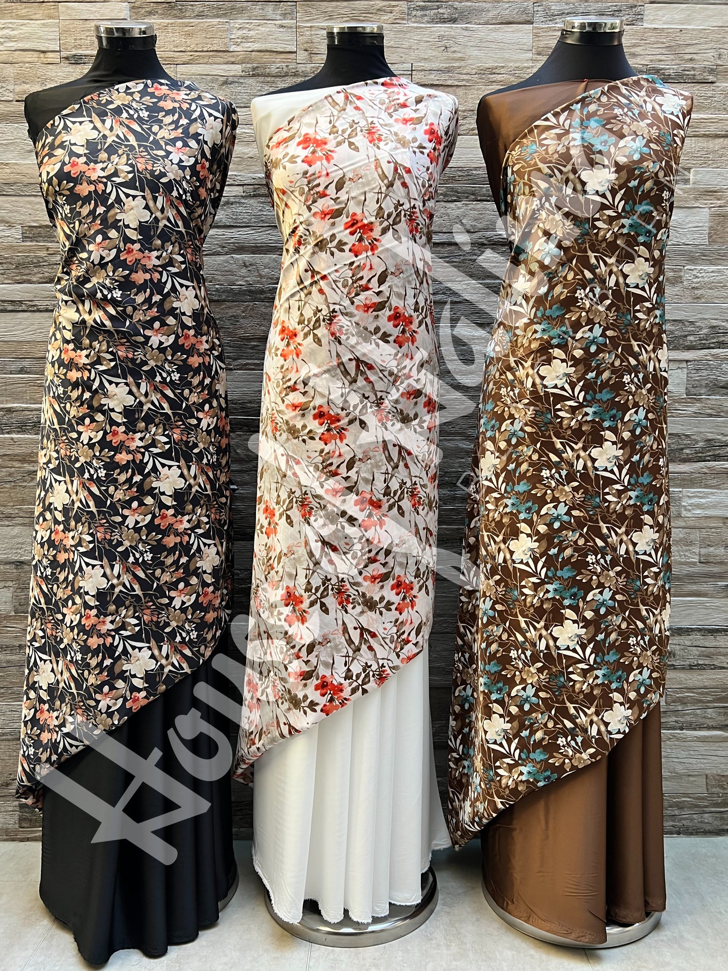 Silky satin print 2pcs