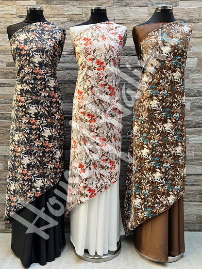 Silky satin print 2pcs