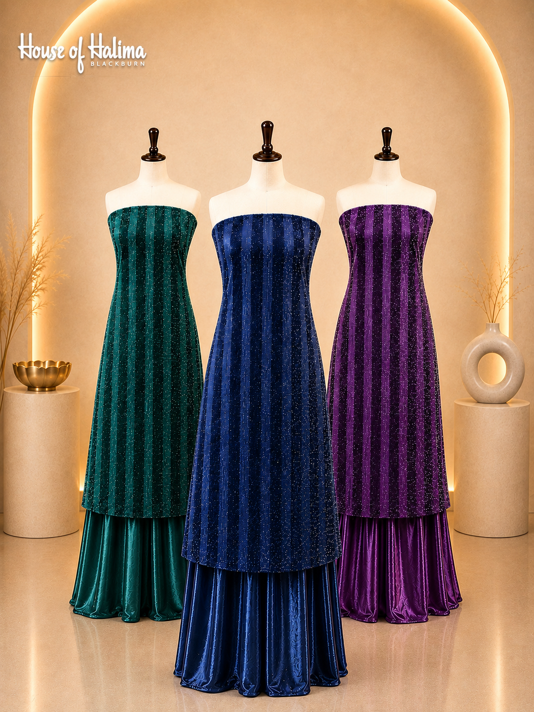 Glitter velvet 2-pieces