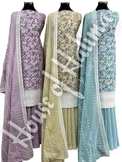 Embroidered cottons 3pcs