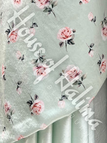Armani touch satin print 2pcs