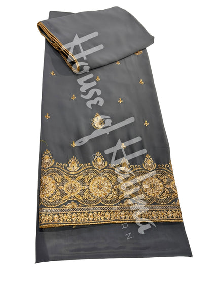 Embroidered georgettes 4pcs (5490)