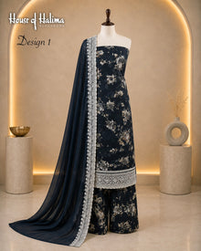 Embroidered cottons (full print) 3pcs
