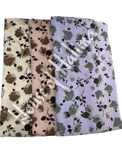 Double georgette print (full print suit)