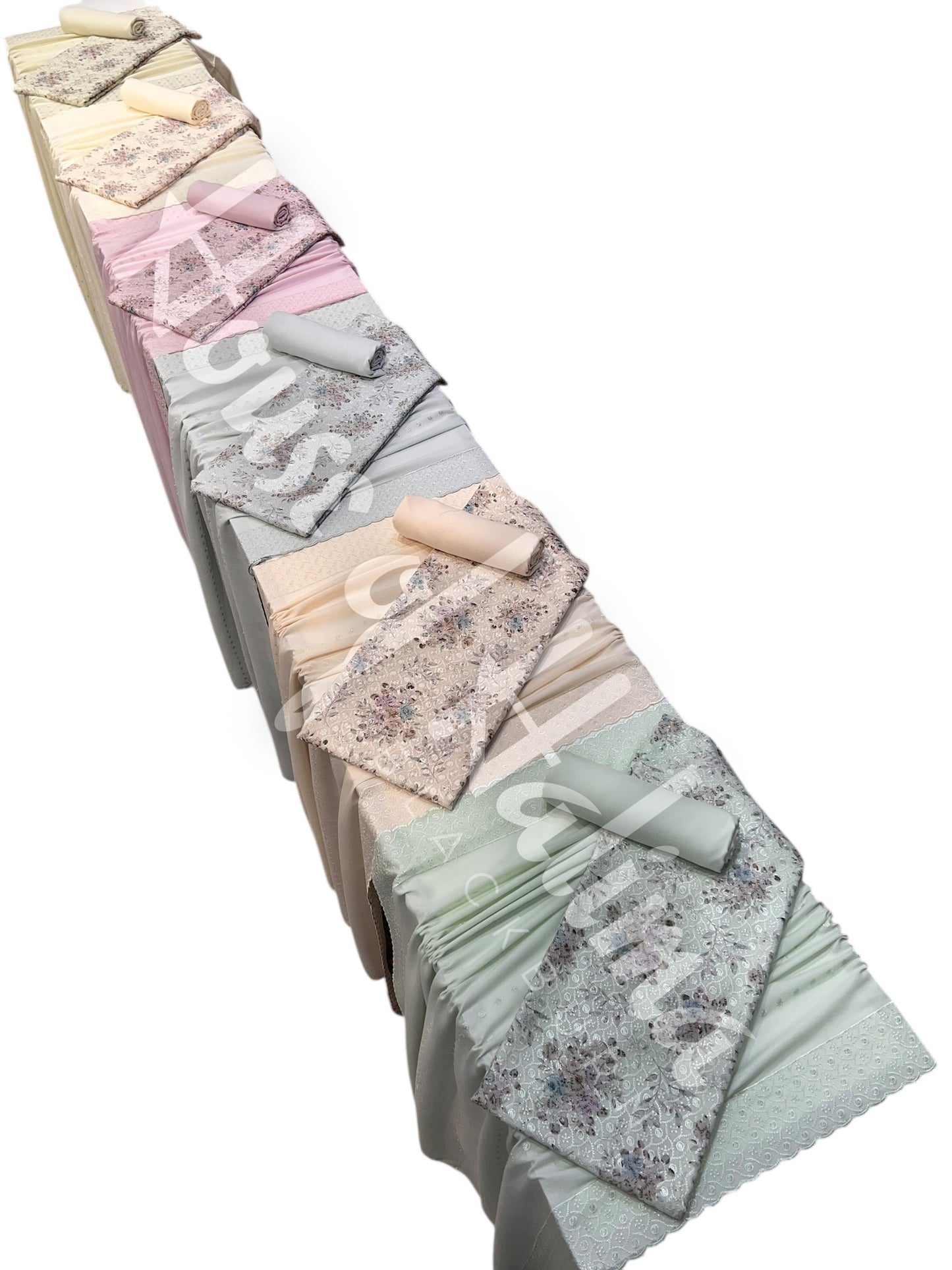 Chikankari pastel alpines 3pcs (D.106)