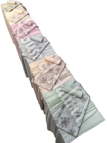 Chikankari pastel alpines 3pcs (D.106)