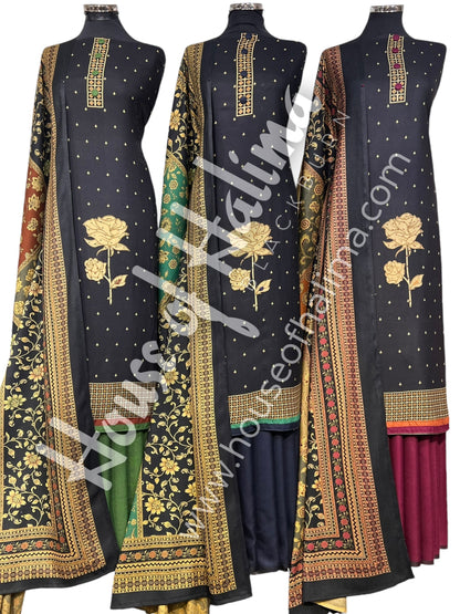 Embroidered alpines 3pcs