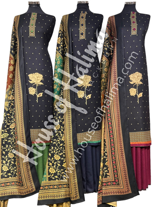 Embroidered alpines 3pcs