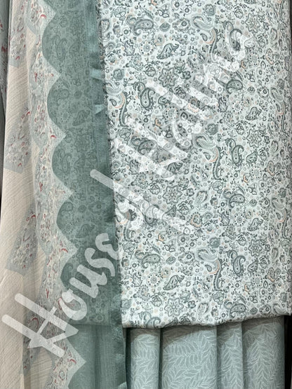 Premium quality french crepe print 3pcs