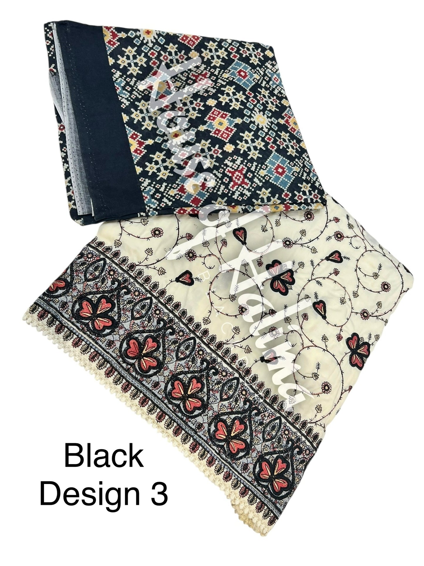 Kashmiri style cotton 3pcs
