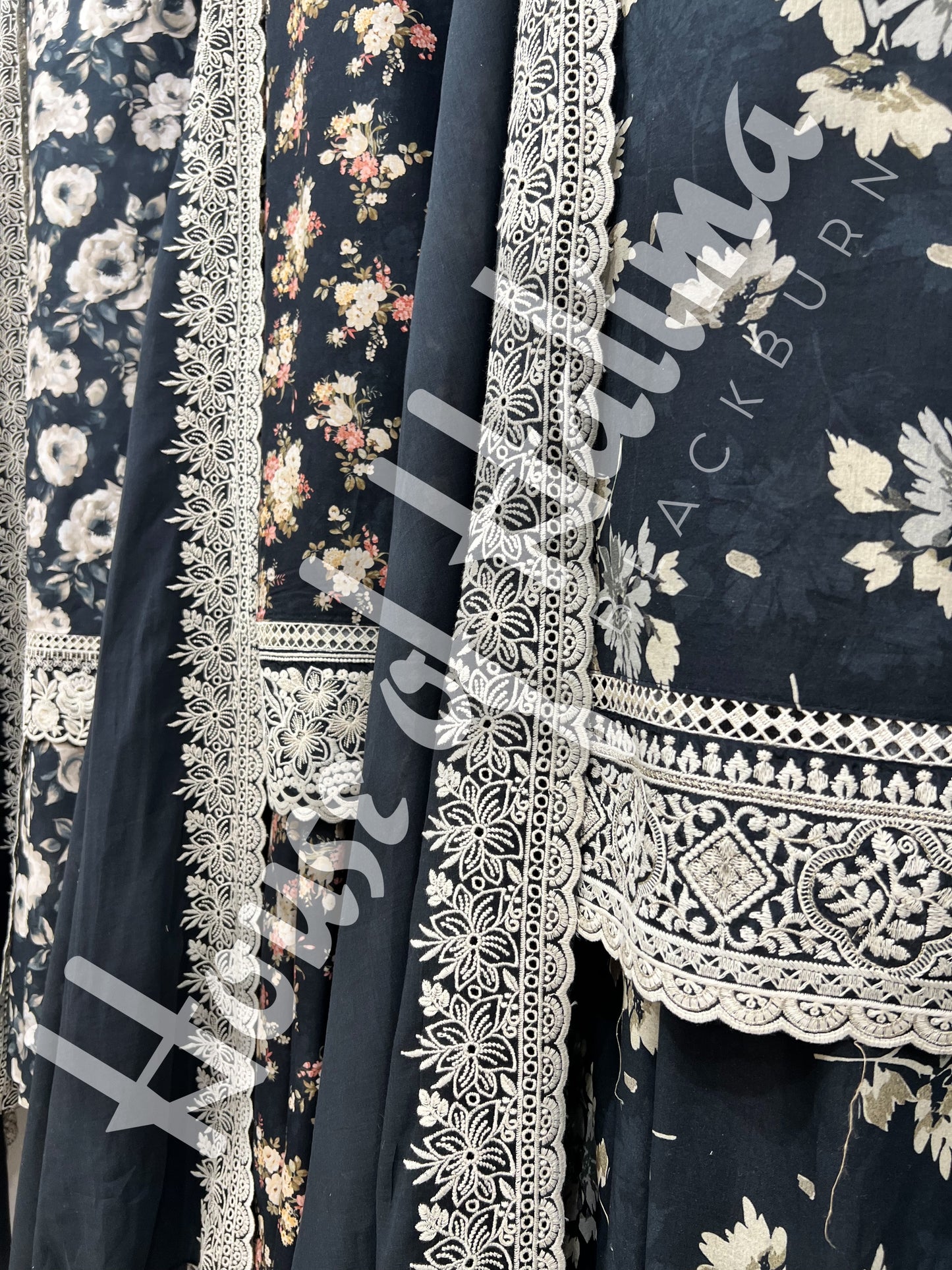 Full print embroidered cottons 3pcs