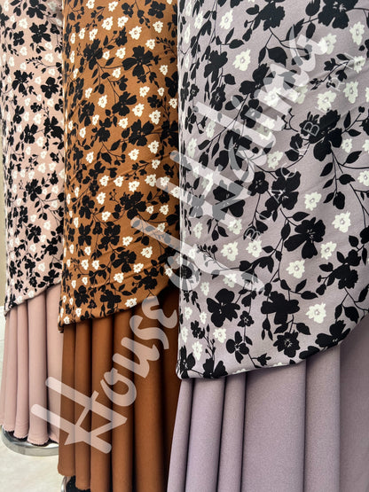 Moss crepe print 2pcs