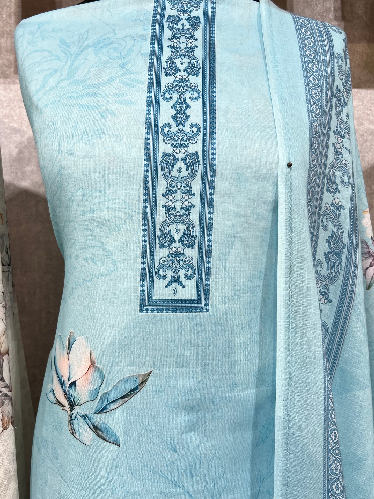 Printed cotton lawn 3pcs