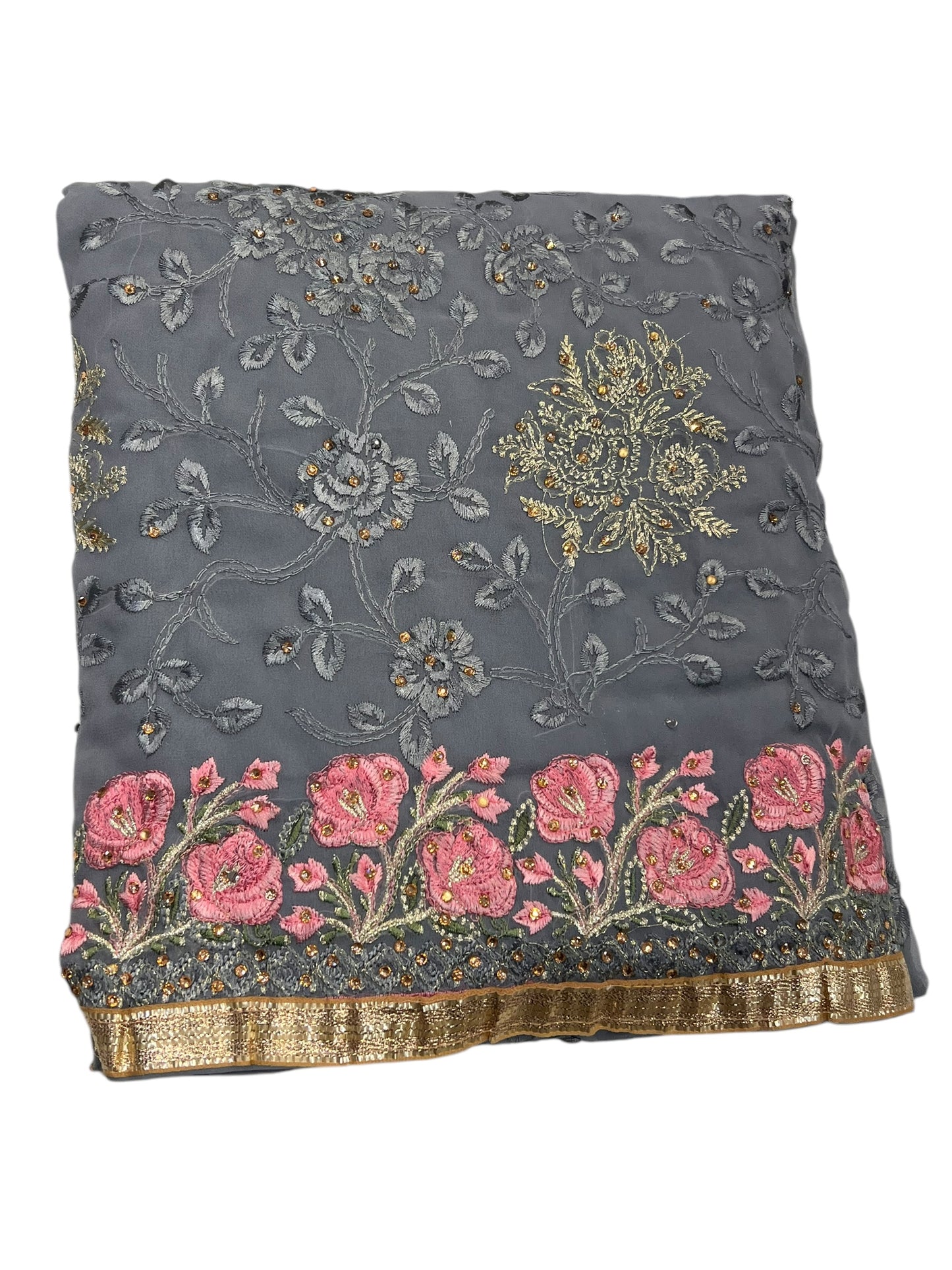 Embroidered georgettes 4pcs