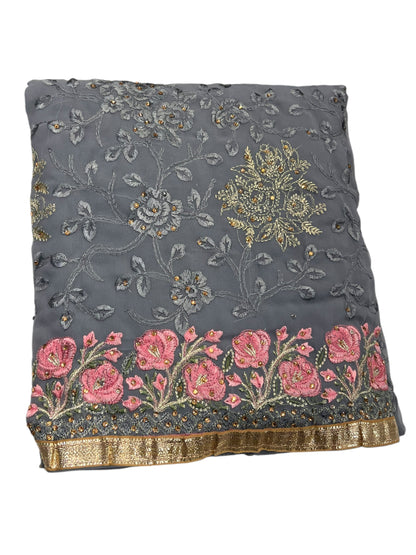 Embroidered georgettes 4pcs