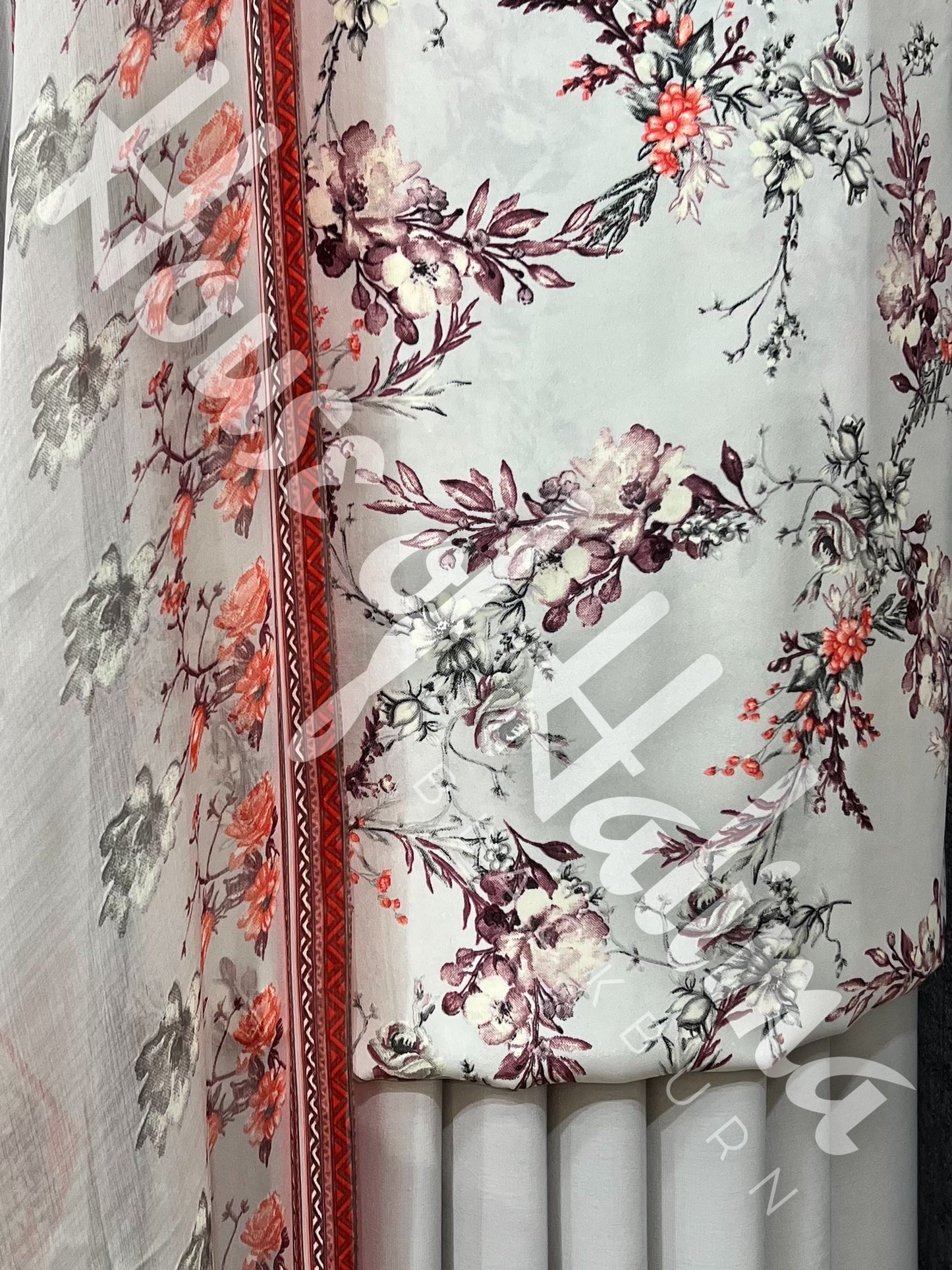 French crepe print 3pcs