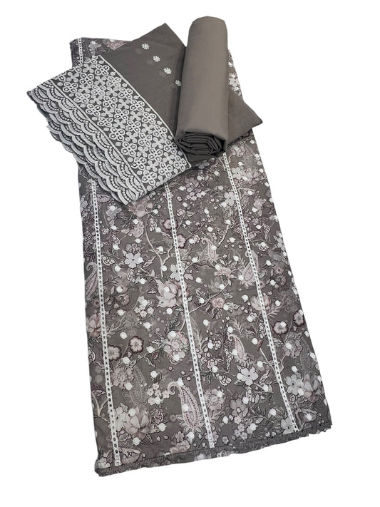 Embroidered cottons 3pcs