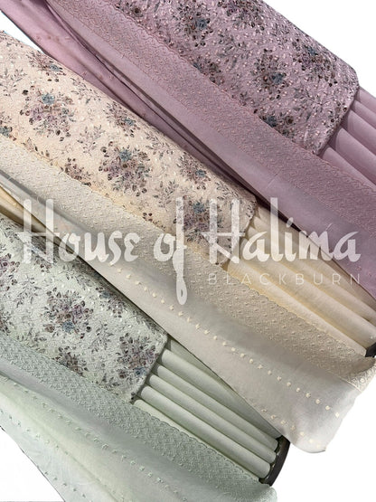 Chikankari pastel alpines 3pcs (D.106)