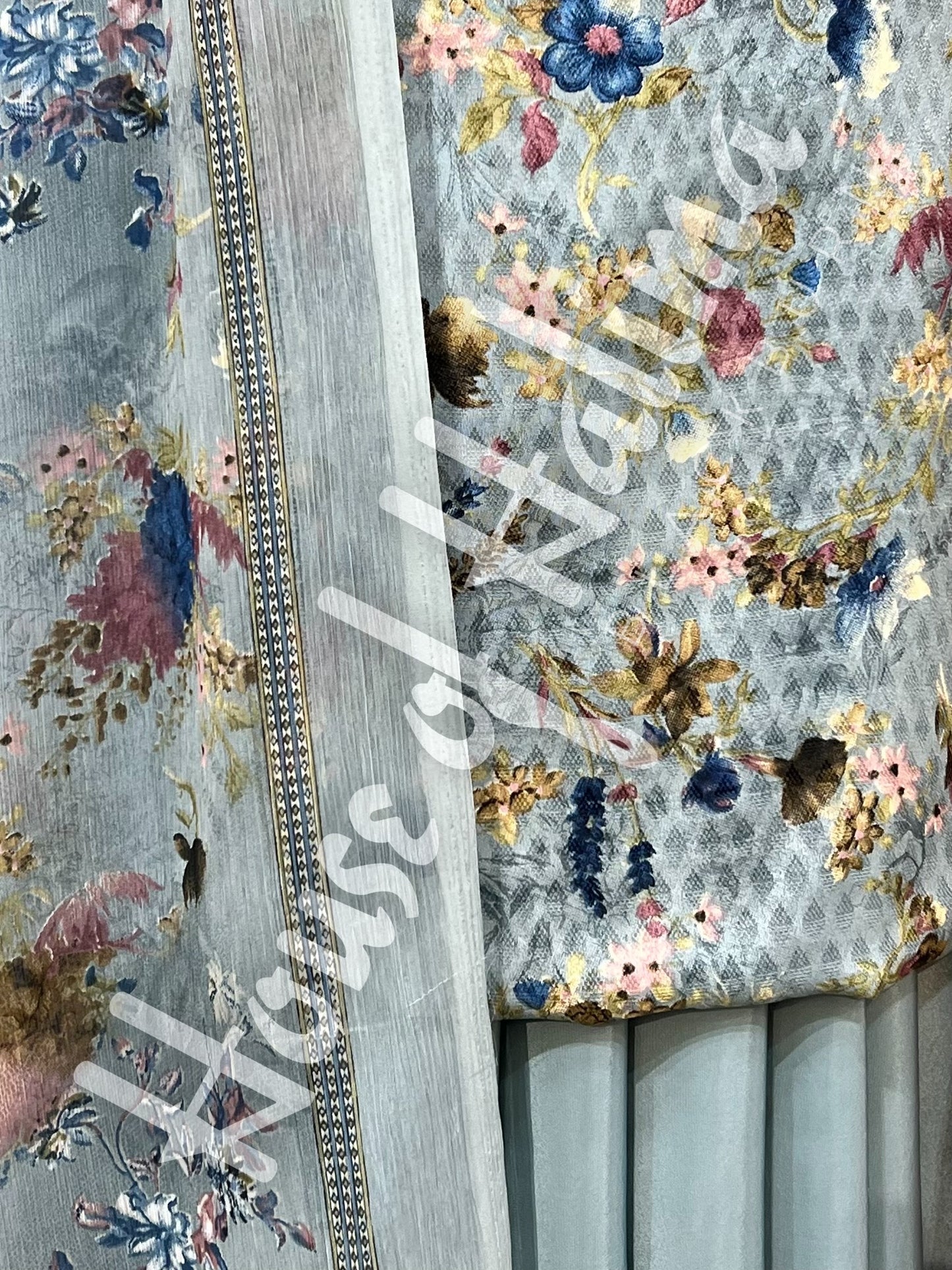 French crepe print 3pcs