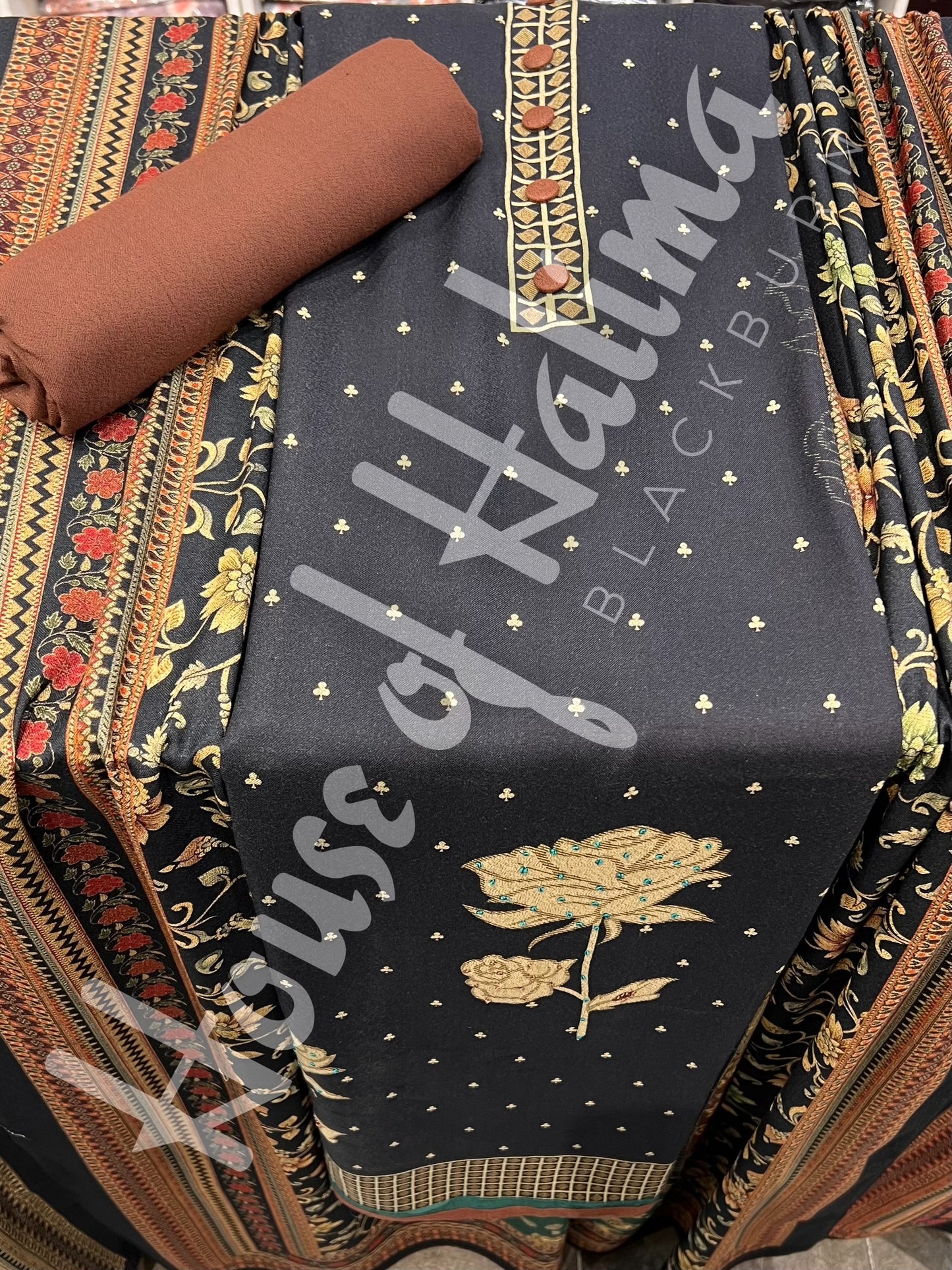 Embroidered alpines 3pcs
