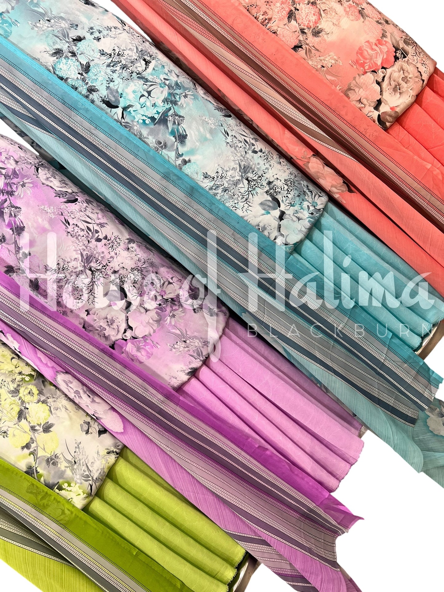 Premium quality french crepe print 3pcs