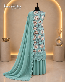 Alpine 3-Piece Floral Embroidered Unstitched Suit