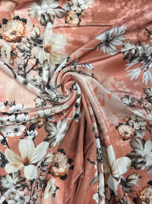 Printed velvet - kameez only