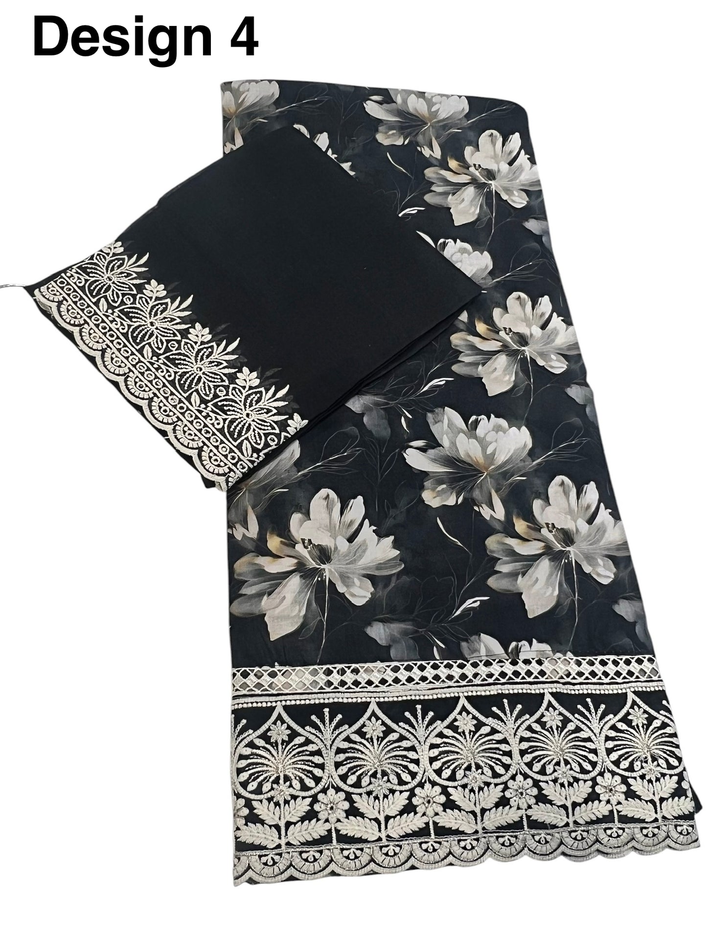 Full print embroidered cottons 3pcs