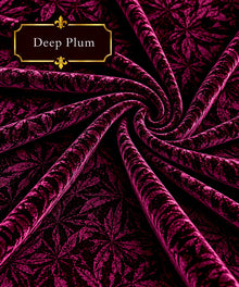 Crushed Velvet Fabric – 4 Yard Uncut Dress Material | 40+ Colours