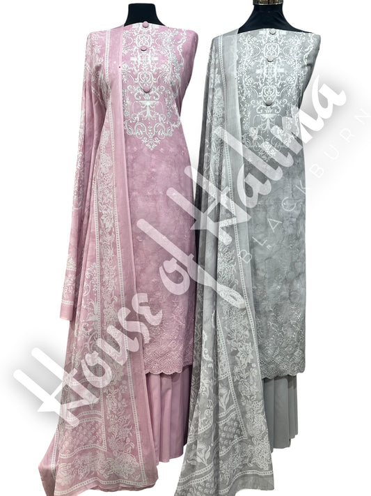 Embroidered cotton 3pcs