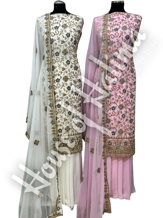 Partywear georgettes 4pcs