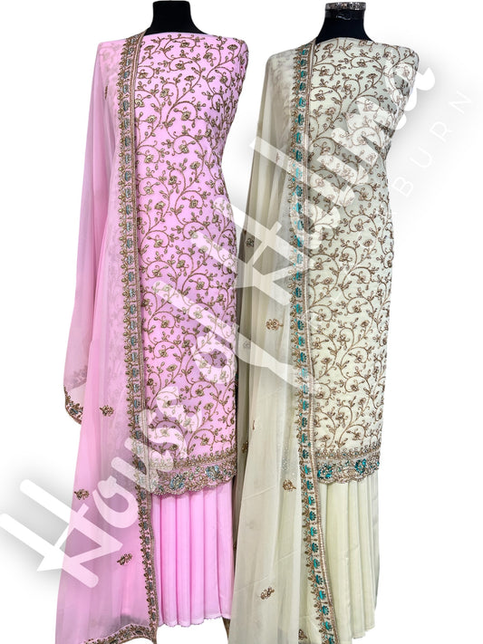 Partywear georgettes 4pcs