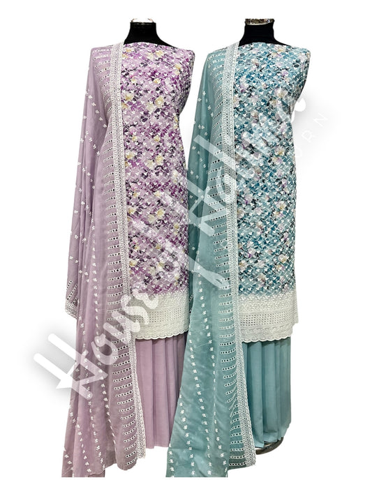 Embroidered cottons 3pcs