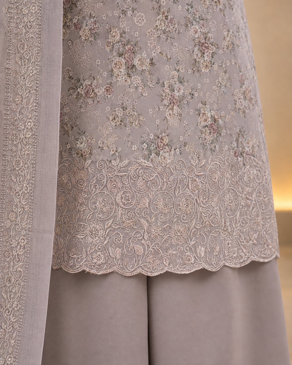 Embroidered cotton 3pcs