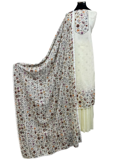 Embroidered cotton slub 3pcs