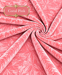 Crushed Velvet Fabric – 4 Yard Uncut Dress Material | 40+ Colours