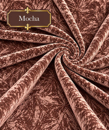 Crushed Velvet Fabric – 4 Yard Uncut Dress Material | 40+ Colours
